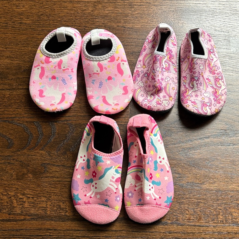 Pink Unicorn Baby Shoes Set